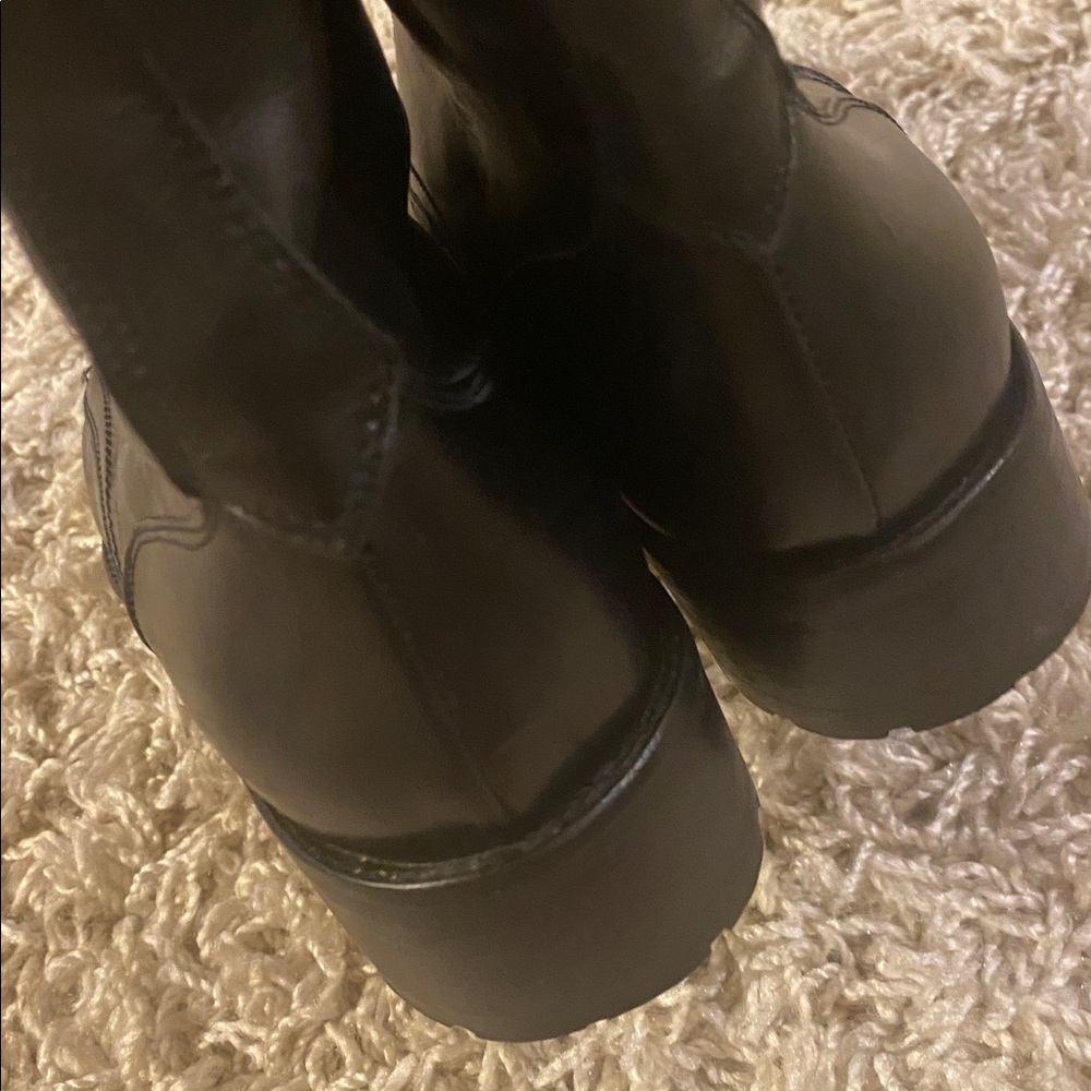 Pret Black Leather Women's Boots size 37 - Picture 5 of 7